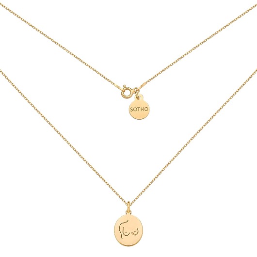 złote naszyjniki Złoty medalion Body N4