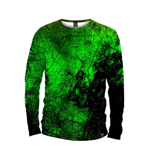 bluzy męskie Koszulka Longsleeve Męska DR.CROW Green Wall