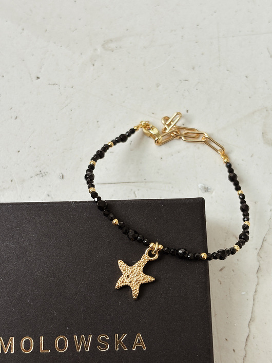 bransoletki z kamieni naturalnych Bransoletka  Onyks gwiazdka