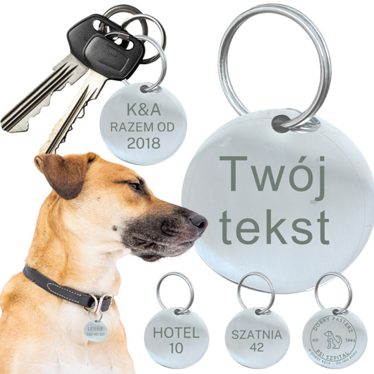 breloki Brelok Zawieszka Identyfikator do Kluczy z IMIENIEM dla Dziecka na Prezent