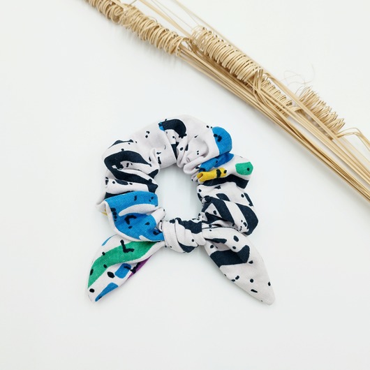 gumki do włosów Scrunchie/frotka bow Upcycled