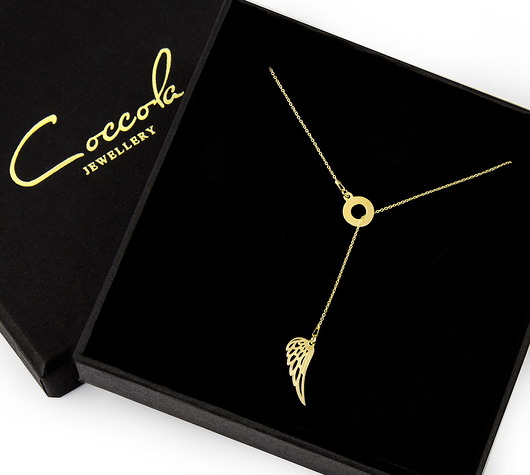 NASZYJNIK SREBRO 925 ZE SKRZYDŁEM Coccola JEWELLERY