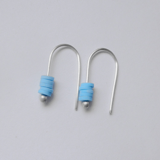 kolczyki z kamieniami Kolczyki OKRĄG