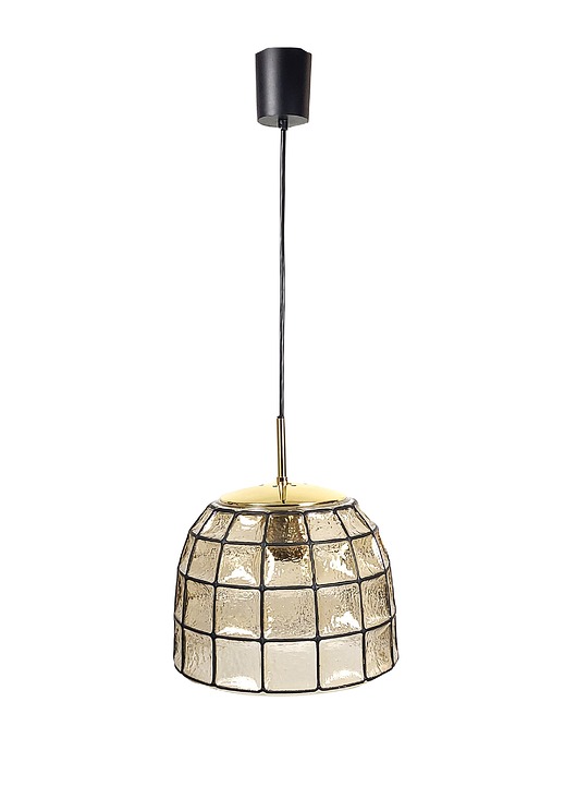 lampy wiszące Lampa wisząca Limburg Glashutte, lata 70.