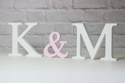 Drewniane mdf 25/15/25 litery stojące 3D zestaw  amdecor