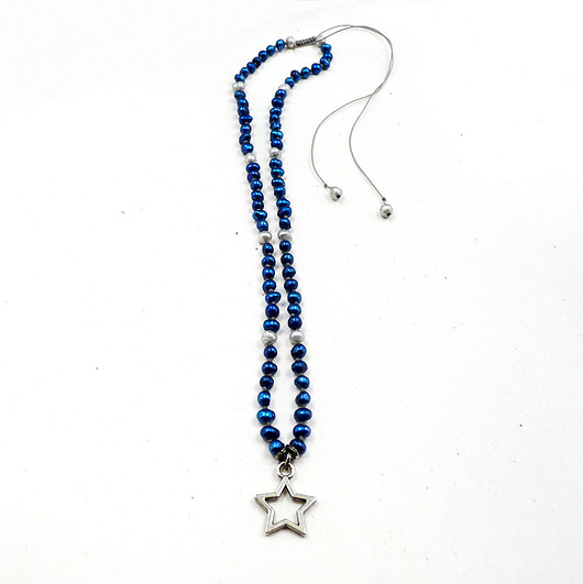 naszyjniki - inne Naszyjnik Gwiazdka i perły