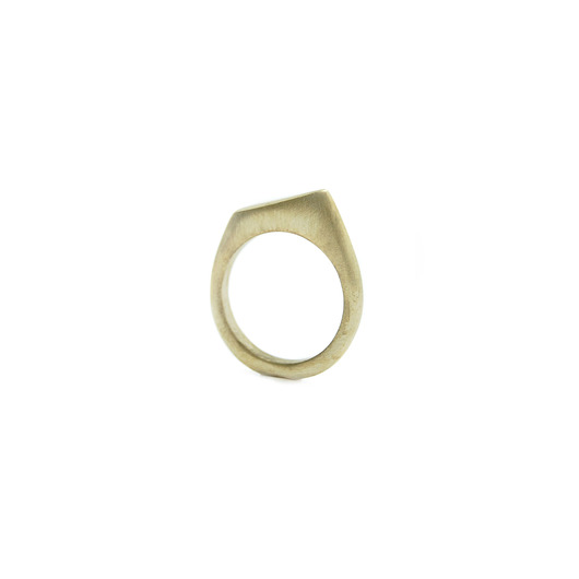ALL METAL ring / satin brass Filimoniuk