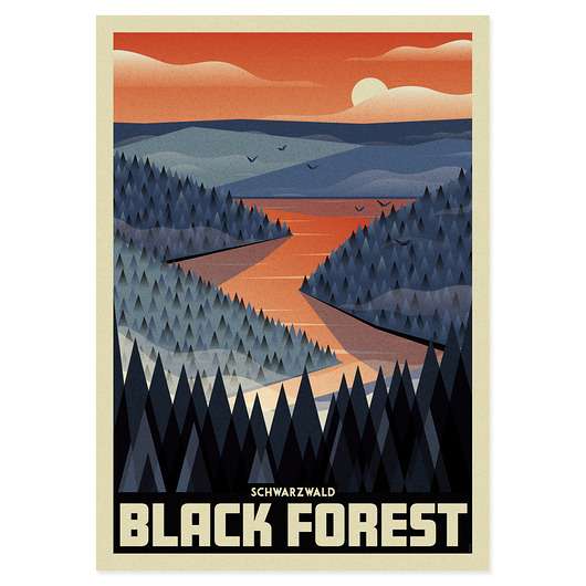 plakaty Plakat Black Forest, Schwarzwald, Las