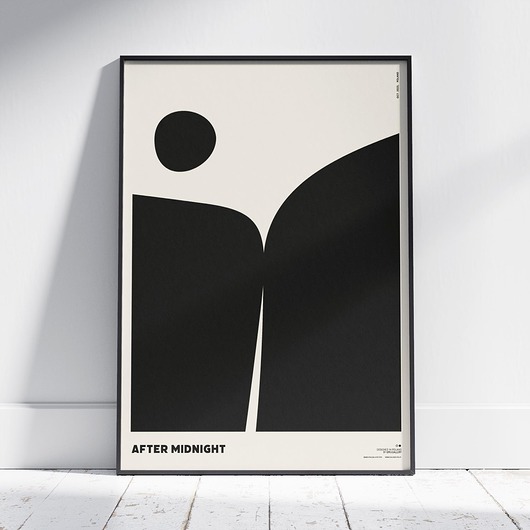 plakaty Plakat abstrakcyjny, abstrakcja, geometria, b&w - After Midnight