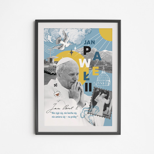 plakaty Plakat Papież Jan Paweł II Kolaż