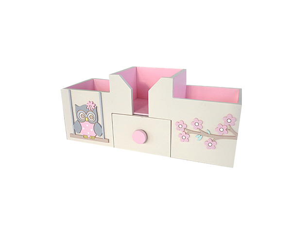 pokój dziecka - różne Organizer na biurko z sową