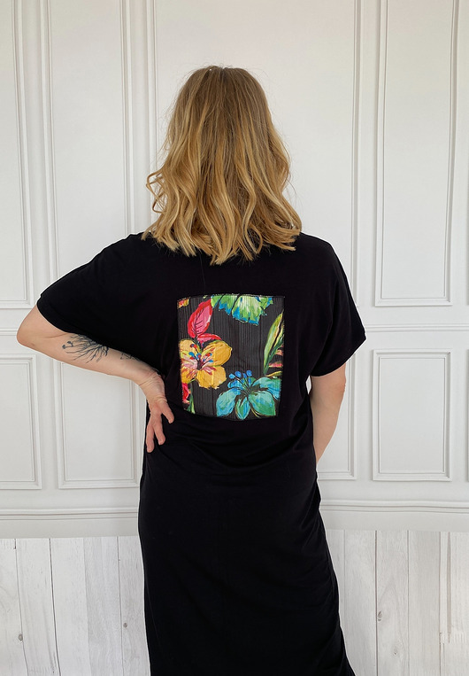 sukienki midi damskie Sukienka kimono oversize