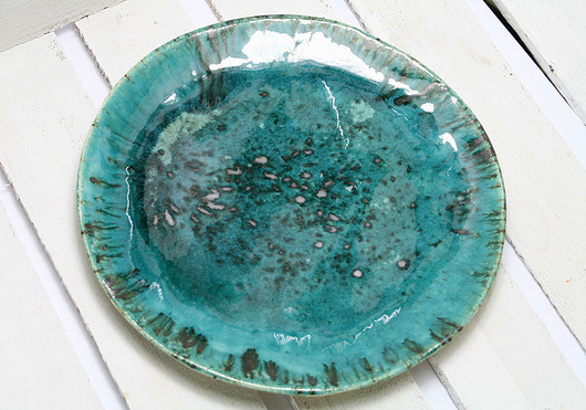 talerz ceramiczny - ciemny turkus Studio Mini Forma