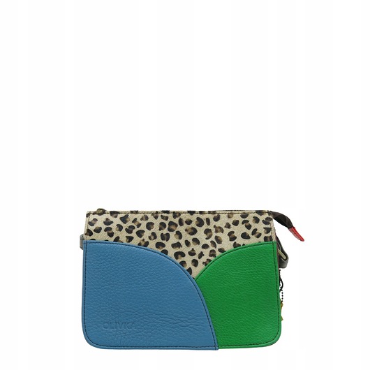 torby na ramię Torebka listonoszka modna damska dwustronna skórzana wzór OLIVKA