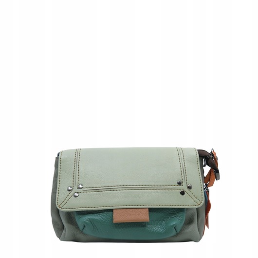 torby na ramię Torebka skórzana, miękka, na ramię długi pasek oryginalna zero waste OLIVKA