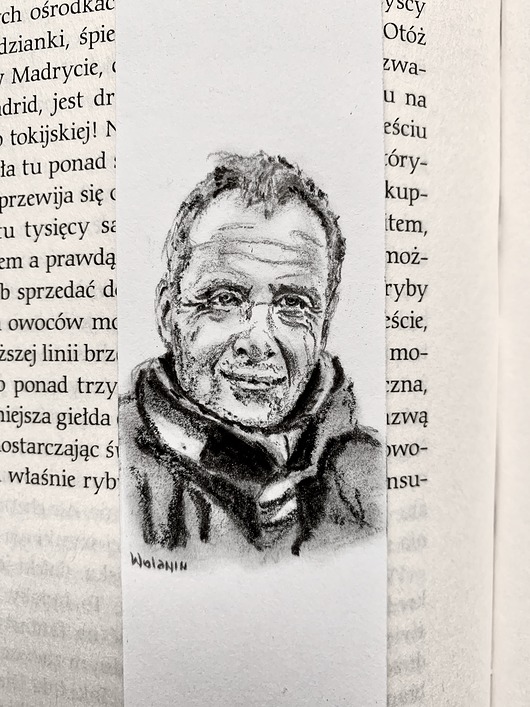 zakładki do książek Odręcznie rysowana zakładka z Twoim PORTRETEM