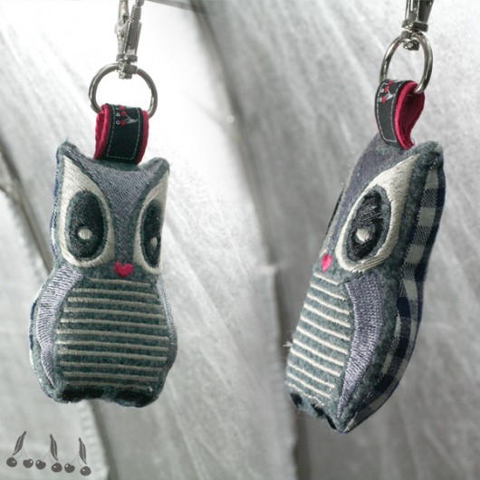 ::: GREY CHEcCK OWL ::: uniqo
