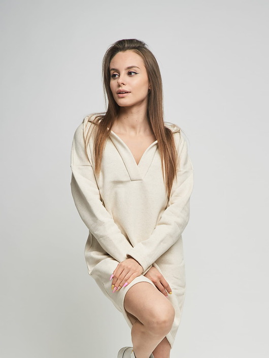 bluza z kapturem damska Bluza damska z konopiami ODE MNIE