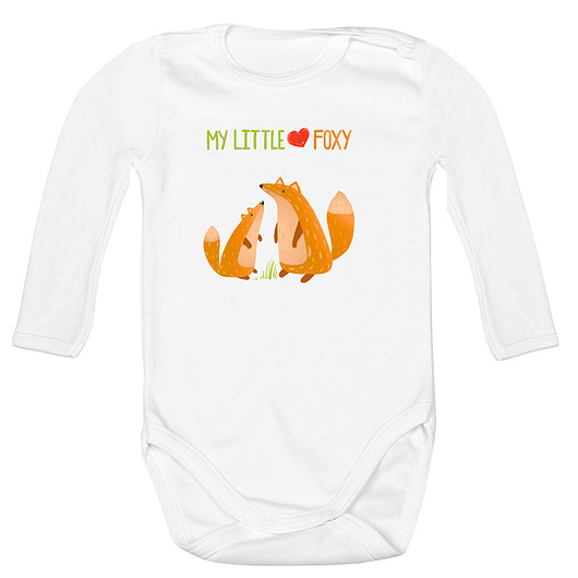 body dla dziecka dł rękaw. my little foxy Love Life and Forest