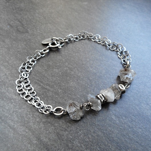 bransoletki srebrne Lodowe głazy srebro 925
