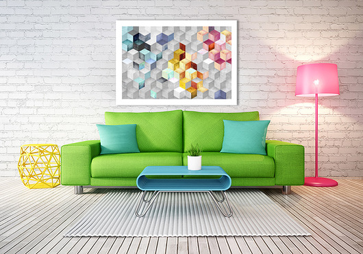 OBRAZ NA PŁÓTNIE - ABSTRAKCJA - 100x70cm LUdesign gallery