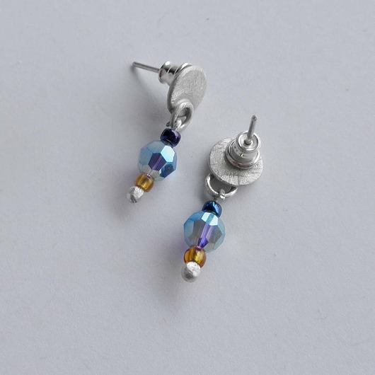 kolczyki z kamieniami Kolczyki OKRĄG