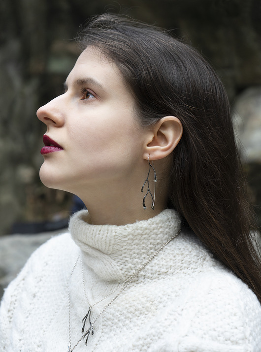 kolczyki srebrne Kolczyki srebrne SZADŹ No. 1