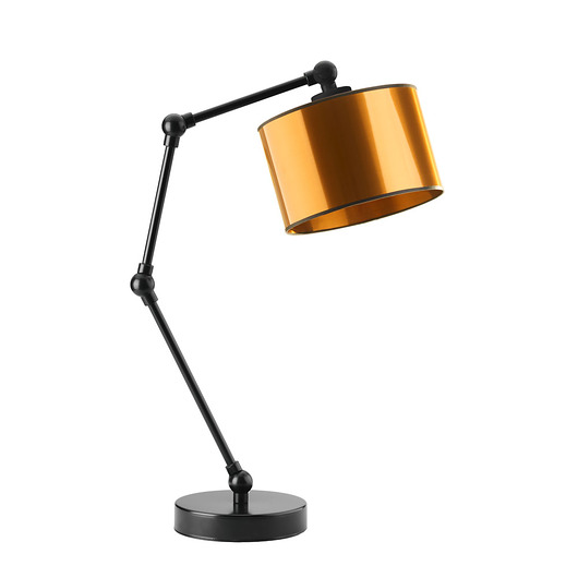 lampy stołowe Industrialna lampa stołowa w kolorze czarnym ASMARA MIRROR