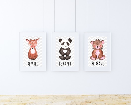 3 plakaty dla dzieci / TO BE A3 Well Wall