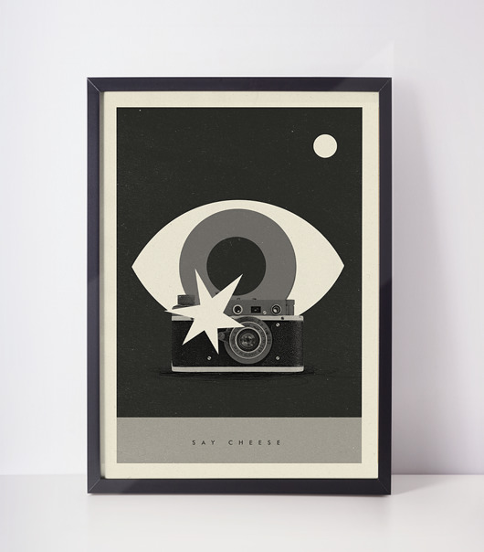 plakat | say cheese | a3 Klawe Rzeczy