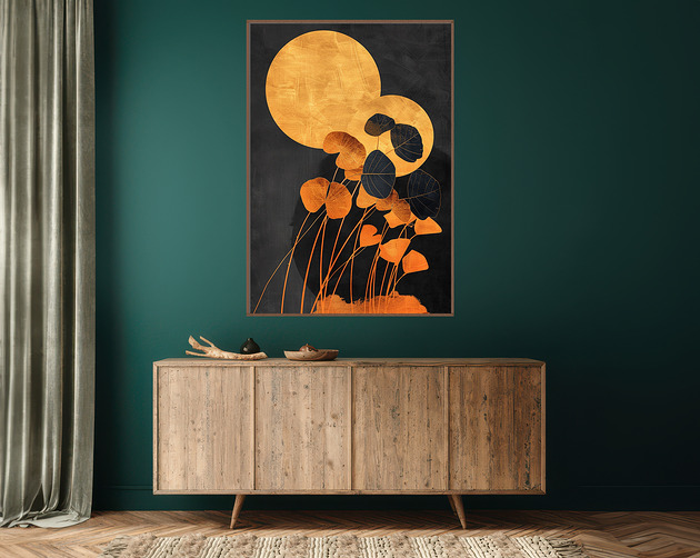 plakaty Liście eukalipstusa - Plakat, druk - Chiński Orient, Zen, Wabi Sabi #93