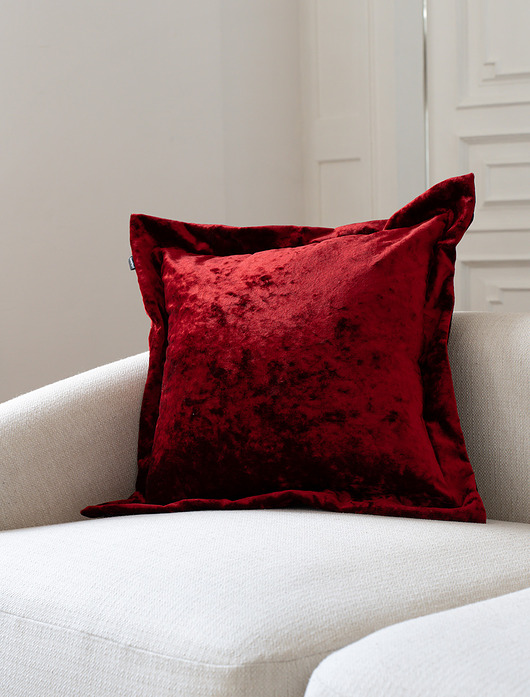 poduszki plecione Scala czerwona duża poduszka dekoracyjna 60x60 Prestige Line