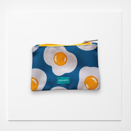 portfele damskie Portfelik mini - jajka sadzone