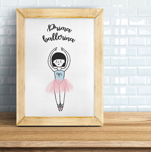 Plakat Prima Ballerina bez ramki Pracownia Fantastisch