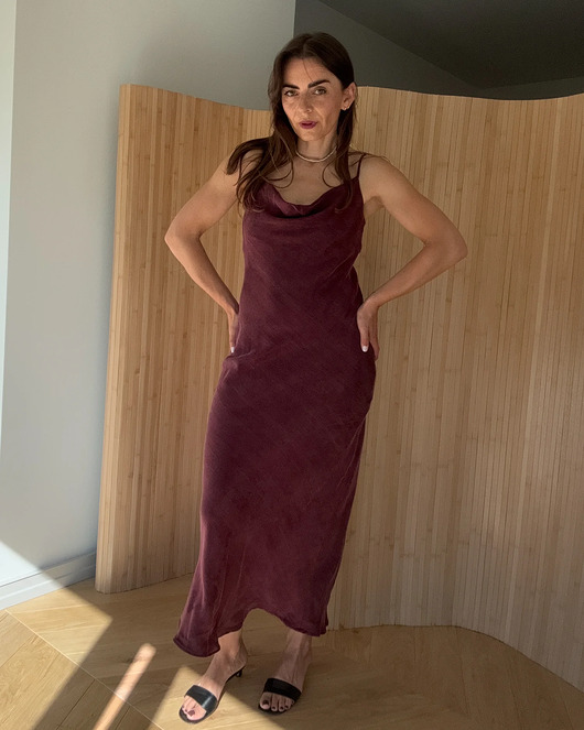 sukienki midi damskie Sukienka Breath burgundy