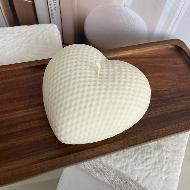 świeczniki i świece Świeca sojowa dekoracyjna "Cozy Heart" 98x40mm