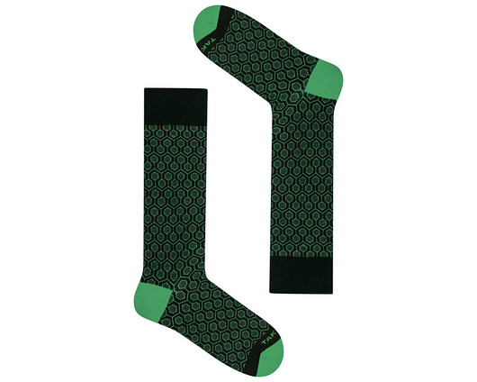 skarpetki męskie Wełniane skarpetki merino - Wełniana 60m4 (green)