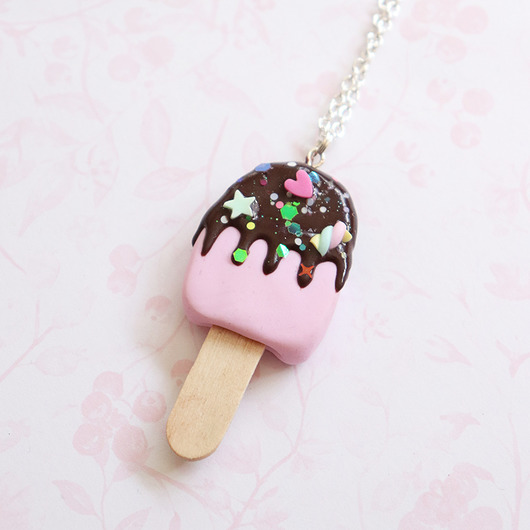 Lody na patyku naszyjnik dla dziewczynki Lemon Lovely