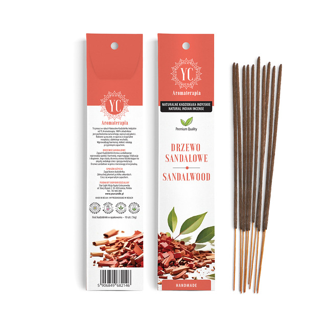 zapachy - inne Naturalne Kadzidła Indyjskie Drzewo Sandałowe 10szt.(16g)- Your Candle