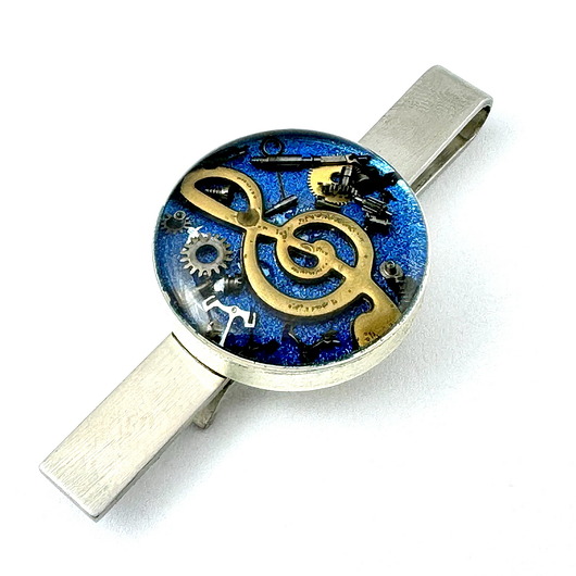 spinki do mankietów Spinka do Krawata - Butka (blue) (unikat)