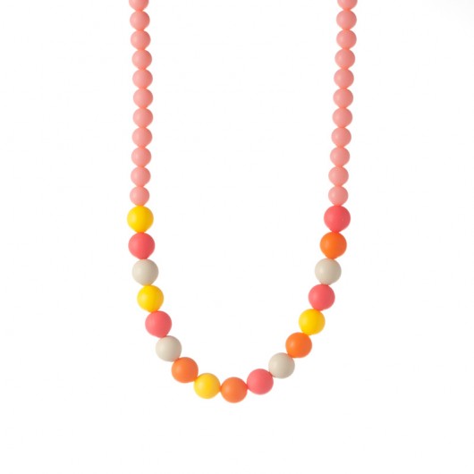 Niupla #Bulleryn, flaming + multikolor minibeads niupla