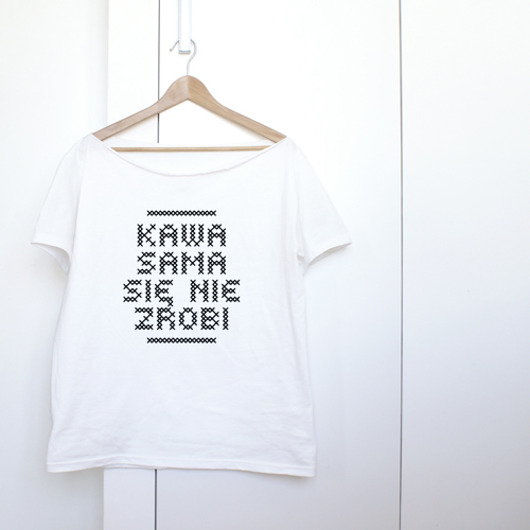 Kawa sama Czarno na białym ONE MUG A DAY