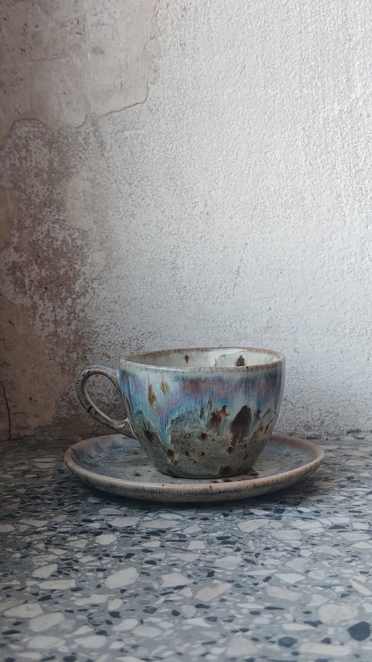 filiżanki Filiżanka z talerzykiem