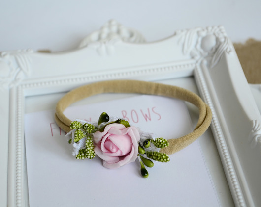 FairyBows Opaska wianuszek w stylu boho FairyBows