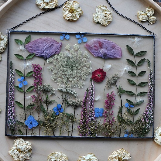 Ozdoby na ścianę Kwiaty polskie. Dekor A4