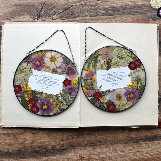 Ozdoby na ścianę Prezent ślubny dla rodziców i teściów- zestaw dekorów