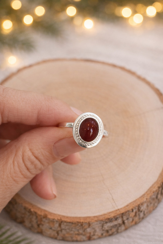 pierścionki srebrne Pierścionek Pierscioneksrebrny 925 z naturalnym agatem