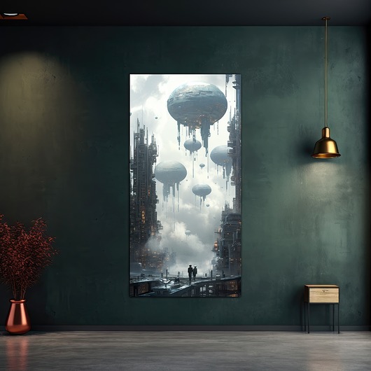 plakaty Futurystyczna Japonia, Cyberpunk - Plakat - Loft, Minimalizm
