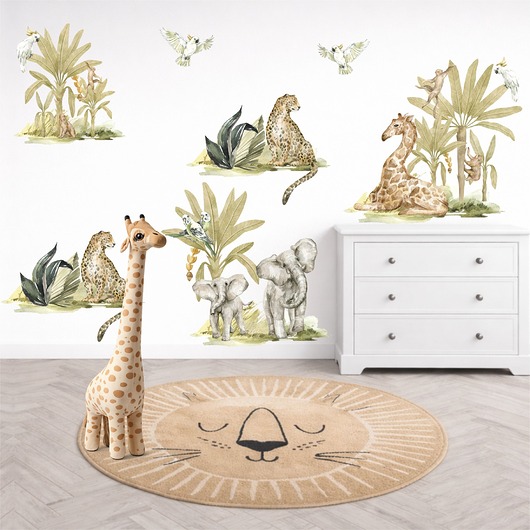 naklejki ścienne do pokoju dziecka Naklejki na ścianę Sawanna 