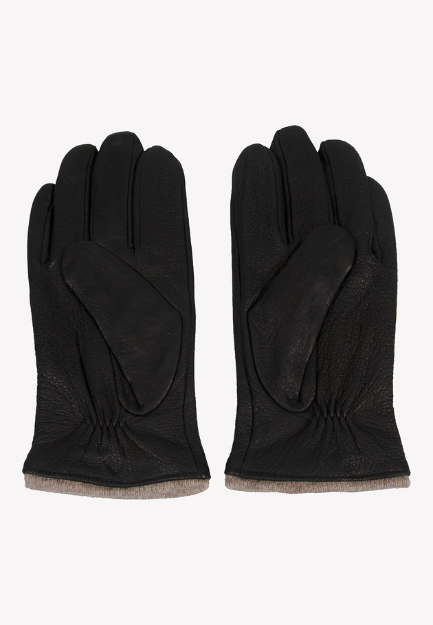 akcesoria - inne Rękawiczki męskie skórzane ocieplane wełną XXXL